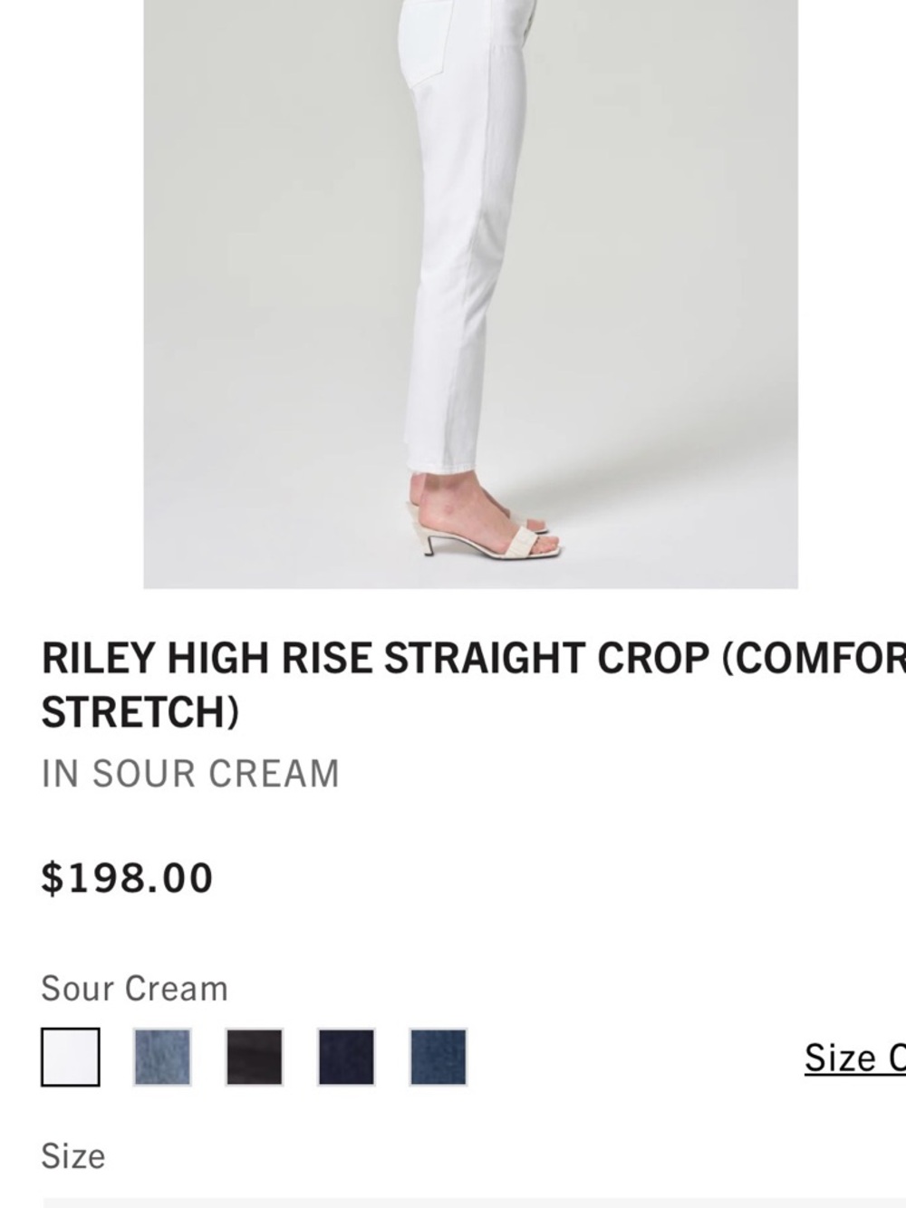 Agolde Riley White Jeans - Picture 2 of 8